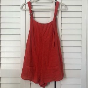 For Good Coral Romper